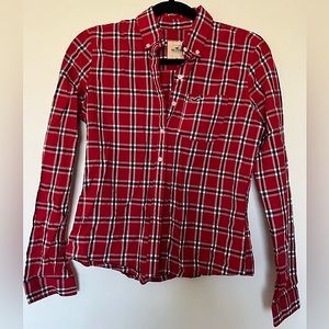Hollister Women’s Medium Plaid Button Up